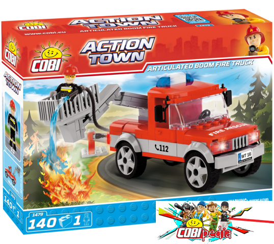 Cobi 1479 Articulated Boom Fire Truck